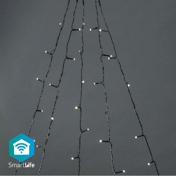 WIFILXT11W200 Smartlife-kerstverlichting | boom | wi-fi | warm wit | 200 led\'s | 20.0 m | 5 x 4 m | android™