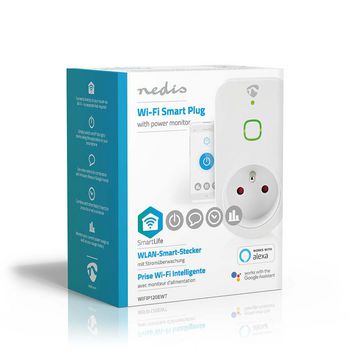 WIFIP120EWT Wi-fi smart stekker | frans type e | 16a Verpakking foto