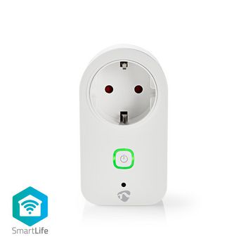 WIFIP120FWT Smartlife smart stekker | wi-fi | energiemeter | 3680 w | randaarde stekker / type f (cee 7/7) | -20