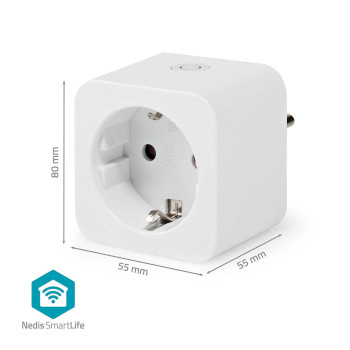 WIFIP121FWT3 Smartlife slimme stekker | wi-fi | energiemeter | 3680 w | type f (cee 7/7) | 0 - 55 °c | andro Product foto