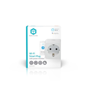 WIFIP121FWT Smartlife slimme stekker | wi-fi | ip21 | energiemeter | 3680 w | type f (cee 7/3) | 0 - 55 °c   foto