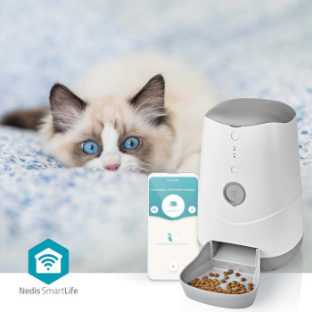 WIFIPET10CWT Smartlife dierenvoeding dispenser | automatische voerbak kat en hond | wi-fi | 3.7 l | android™ Product foto