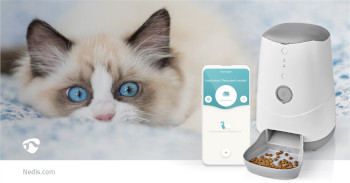 WIFIPET10CWT Smartlife dierenvoeding dispenser | automatische voerbak kat en hond | wi-fi | 3.7 l | android™ Product foto
