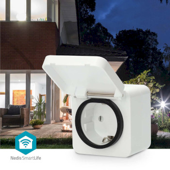 WIFIPO130FWT Smartlife slimme stekker | wi-fi | ip44 | 3680 w | randaarde stekker | -25 - 55 °c | android Product foto