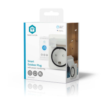 WIFIPO130FWT Smartlife slimme stekker | wi-fi | ip44 | 3680 w | randaarde stekker | -25 - 55 °c | android Verpakking foto