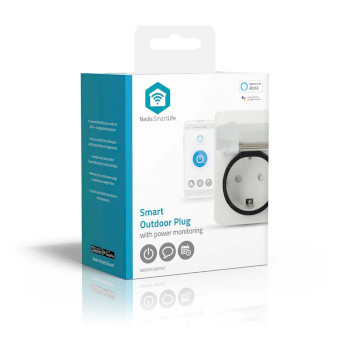 WIFIPO130FWT Smartlife slimme stekker | wi-fi | ip44 | 3680 w | randaarde stekker | -25 - 55 °c | android Verpakking foto