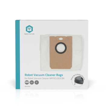 WIFIVCB04 Stofzuigerzak | 5 stuks | synthetisch | meest verkocht voor: nedis® wifivcl002cbk | wit  foto