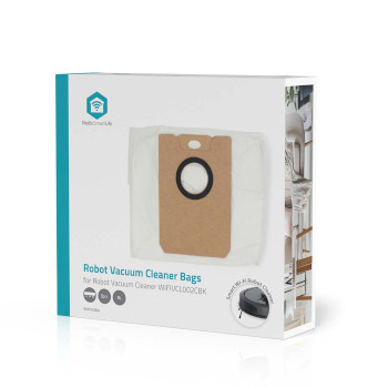 WIFIVCB04 Stofzuigerzak | 5 stuks | synthetisch | meest verkocht voor: nedis® wifivcl002cbk | wit Verpakking foto