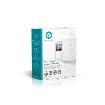 WIFIWC10WT Smartlife wandschakelaar | wi-fi | gordijn / sluiter / zonnescherm | muurmontage | 300 w | android&# Verpakking foto