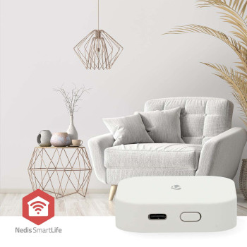 WIFIZB10WT Smartlife gateway | zigbee 3.0 | 40 apparaten | usb gevoed | android™ / ios | wit Product foto