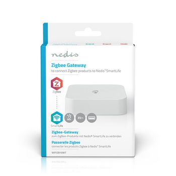 WIFIZB10WT Smartlife gateway | zigbee 3.0 | 40 apparaten | usb gevoed | android™ / ios | wit  foto