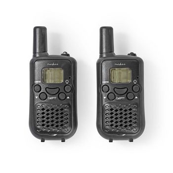 WLTK0500BK Walkie talkie set | 2 handsets | tot 5 km | frequentiekanalen: 8 | ptt / vox | tot 2,5 uur | zwart Inhoud verpakking foto