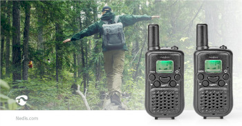 WLTK0500BK Walkie talkie set | 2 handsets | tot 5 km | frequentiekanalen: 8 | ptt / vox | tot 2,5 uur | zwart Product foto