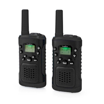 WLTK0610BK Walkie talkie set | 2 handsets | tot 6 km | frequentiekanalen: 8 | ptt / vox | tot 3 uur | koptelefo Product foto