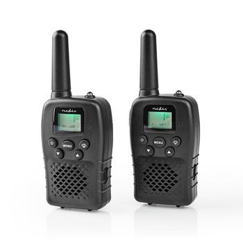 WLTK1000BK Walkie talkie set | 2 handsets | tot 10 km | frequentiekanalen: 8 | ptt / vox | tot 3 uur | zwart Product foto