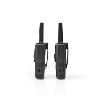 WLTK1010BK Walkie talkie set | 2 handsets | tot 10 km | frequentiekanalen: 8 | ptt / vox | tot 6 uur | oplaadst Product foto