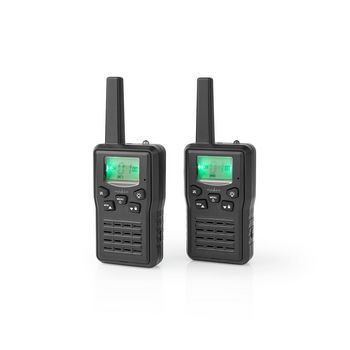 WLTK1010BK Walkie talkie set | 2 handsets | tot 10 km | frequentiekanalen: 8 | ptt / vox | tot 6 uur | oplaadst Product foto