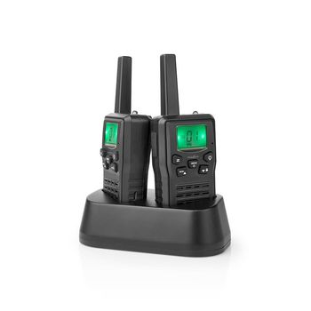 WLTK1010BK Walkie talkie set | 2 handsets | tot 10 km | frequentiekanalen: 8 | ptt / vox | tot 6 uur | oplaadst Product foto