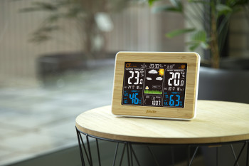 WS-1560 Weerstation met draadloze sensor bamboe Product foto