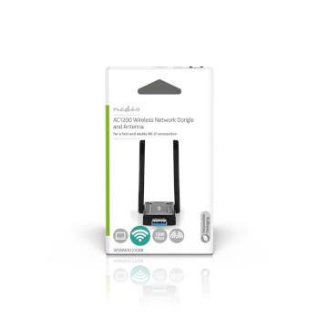 WSNWA1210BK Netwerk-dongel | wi-fi | ac1200 | 2.4/5 ghz (dual band) | usb3.0 | wi-fi-snelheid totaal: 1200 mbps   foto