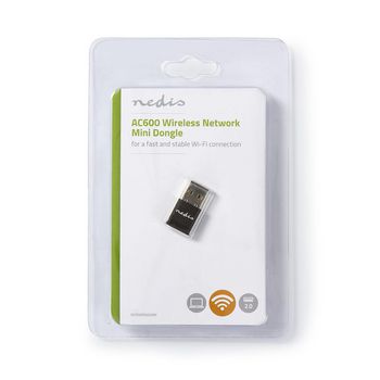 WSNWM600BK Netwerk-dongel | wi-fi | ac600 | 2.4/5 ghz (dual band) | usb2.0 | wi-fi-snelheid totaal: 600 mbps |   foto