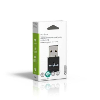 WSNWM610BK Netwerk-dongel | wi-fi | ac600 | 2.4/5 ghz (dual band) | usb2.0 | wi-fi-snelheid totaal: 600 mbps |  Verpakking foto