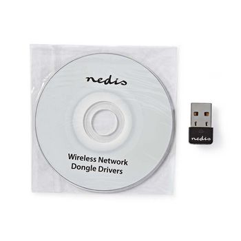 WSNWN150BK Netwerk-dongel | wi-fi | n150 | 2.4 ghz | usb2.0 | wi-fi-snelheid totaal: 150 mbps | windows 10 / wi Inhoud verpakking foto