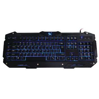 X2K4007USB Bedraad keyboard gaming usb 2.0 us international zwart In gebruik foto