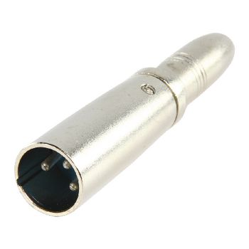 XLR-3MJPSF Xlr-adapter xlr 3-pins male - 6.35 mm female zilver