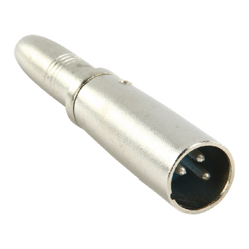 XLR-3MJPSF Xlr-adapter xlr 3-pins male - 6.35 mm female zilver Product foto