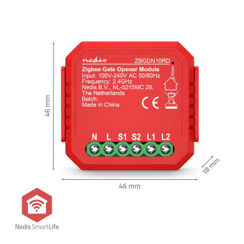 ZBGDN10RD Smartlife modules | zigbee 3.0 | 2.5 w | kroonsteen | app beschikbaar voor: android™ / ios Product foto