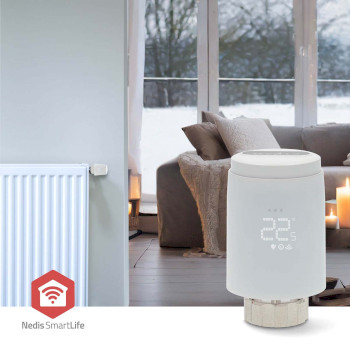 ZBHTR20WT Smartlife radiatorbediening | zigbee 3.0 | batterij gevoed | led | android™ / ios Product foto