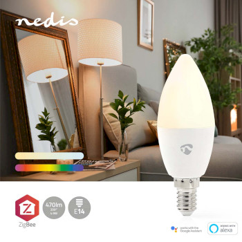ZBLC10E14 Smartlife multicolour lamp | zigbee 3.0 | e14 | 470 lm | 4.9 w | rgb / warm tot koel wit | 2200 - 65 Product foto