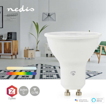 ZBLC10GU10 Smartlife multicolour lamp | zigbee 3.0 | gu10 | 345 lm | 4.7 w | rgb / warm tot koel wit | 2200 - 6 Product foto