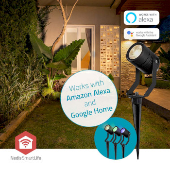 ZBLOS10RGBW3 Smartlife buitenlamp | 3 x 90 lm | zigbee 3.0 | 3 x 3 w | rgb | 2700 k | aluminium | android™  Product foto