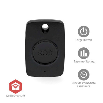 ZBPB10BK Smart home paniekknop | zigbee 3.0 | batterijtype: cr2450 | zwart