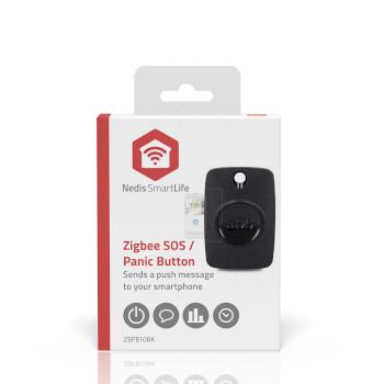 ZBPB10BK Smart home paniekknop | zigbee 3.0 | batterijtype: cr2450 | zwart  foto