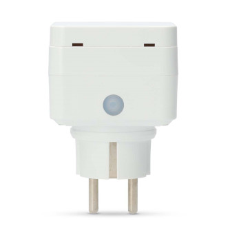 ZBPO130FWT Smartlife slimme stekker | zigbee 3.0 | ip44 | energiemeter | 3680 w | type f (cee 7/7) | -10 - 40 & Product foto