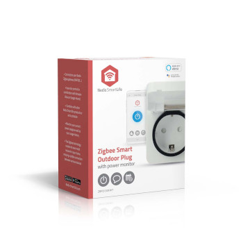 ZBPO130FWT Smartlife slimme stekker | zigbee 3.0 | ip44 | energiemeter | 3680 w | type f (cee 7/7) | -25 - 55 & Verpakking foto