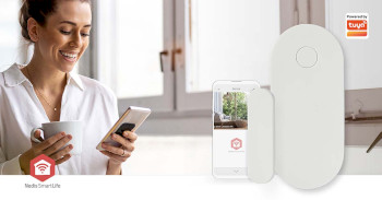 ZBSD10WT Smartlife slimme deur/raam sensor | zigbee 3.0 | batterij gevoed | android™ / ios | wit Product foto