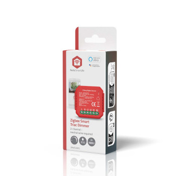 ZBWD20RD Smartlife modules | zigbee 3.0 | 2x100 w | kroonsteen | app beschikbaar voor: android™ / ios Verpakking foto