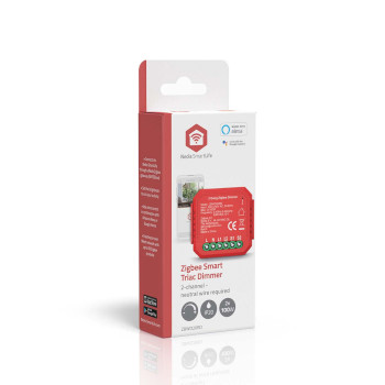 ZBWD20RD Smartlife modules | zigbee 3.0 | 2x100 w | kroonsteen | app beschikbaar voor: android™ / ios Verpakking foto