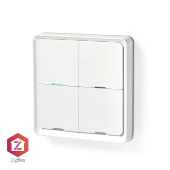 ZBWS40WT Smartlife wandschakelaar | zigbee 3.0 | muurmontage | android™ / ios | kunststof | wit